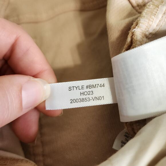 J Crew Womens High Rise Slim Demi Boot Pant in Corduroy Size 28 Tan Ankle Crop - Picture 9 of 13